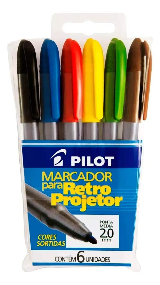 CANETA RETROPROJETOR PILOT C/6
